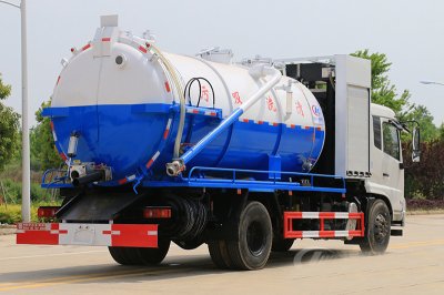 國六東風天錦 15方 清洗吸汙車