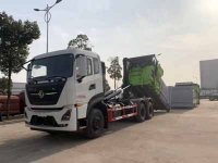 國六東風天龍後雙橋18方勾臂套臂垃圾車