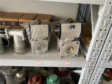 DN50 / DN65 / DN80 口徑管道氣動閥門-用於主管道自動切斷或開啟使用，駕駛室控製
