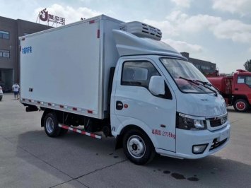 國六東風汽油後雙輪冷藏車